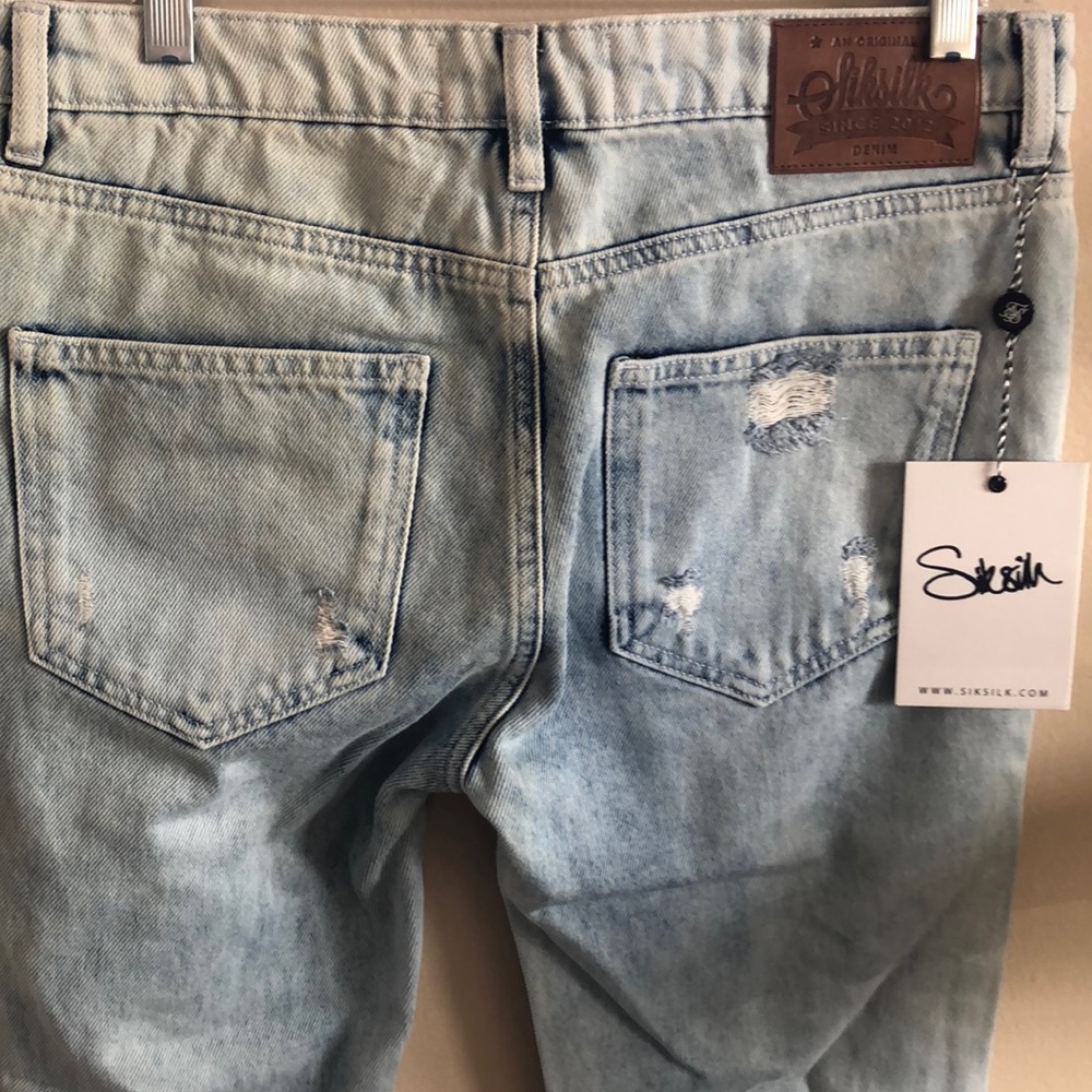 SikSilk  Distressed Skinny Jeans SzSM NWTS - Picture 12 of 16